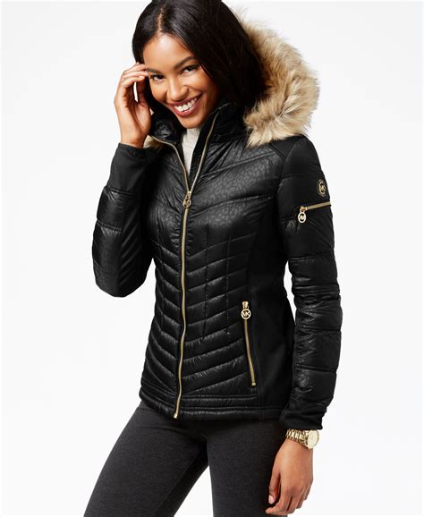 michael kors jacke damen gelb|Michael Kors puffer jacket.